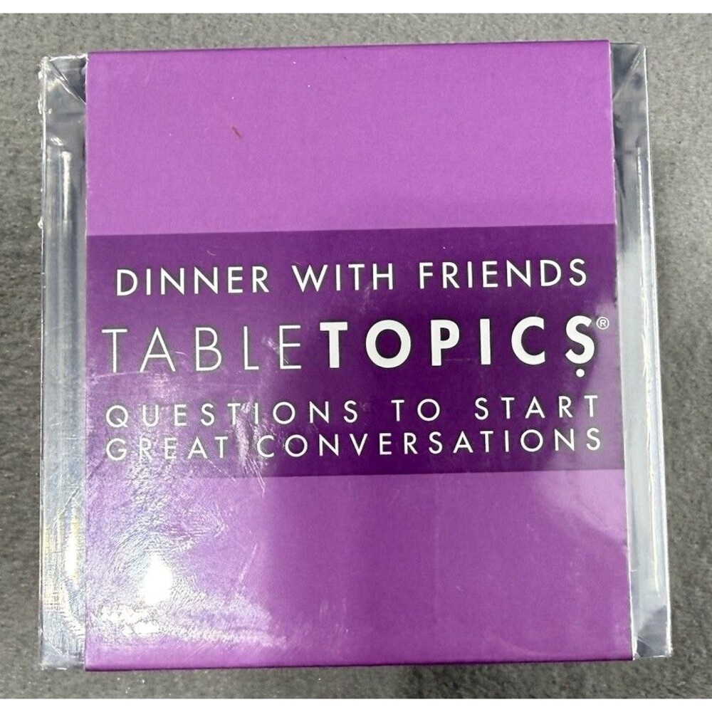 Dinner With Friends Table Topics Game Questions To Start Conversations NEW